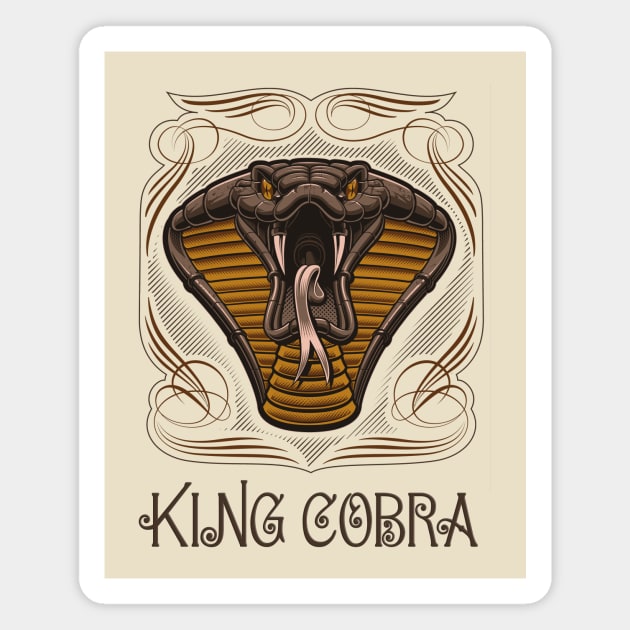 King Cobra Magnet by black8elise